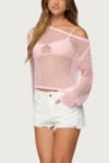 Edikted Fern Mid Rise Denim Shorts