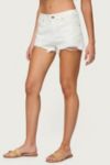 Edikted Fern Mid Rise Denim Shorts