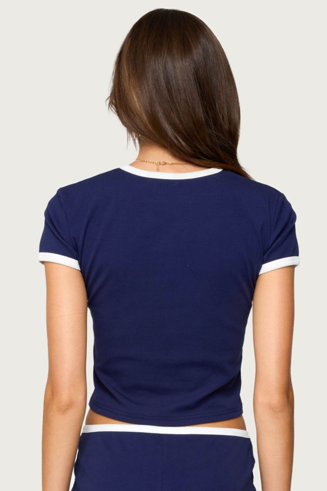 Edikted Brooklyn Contrast T Shirt #4
