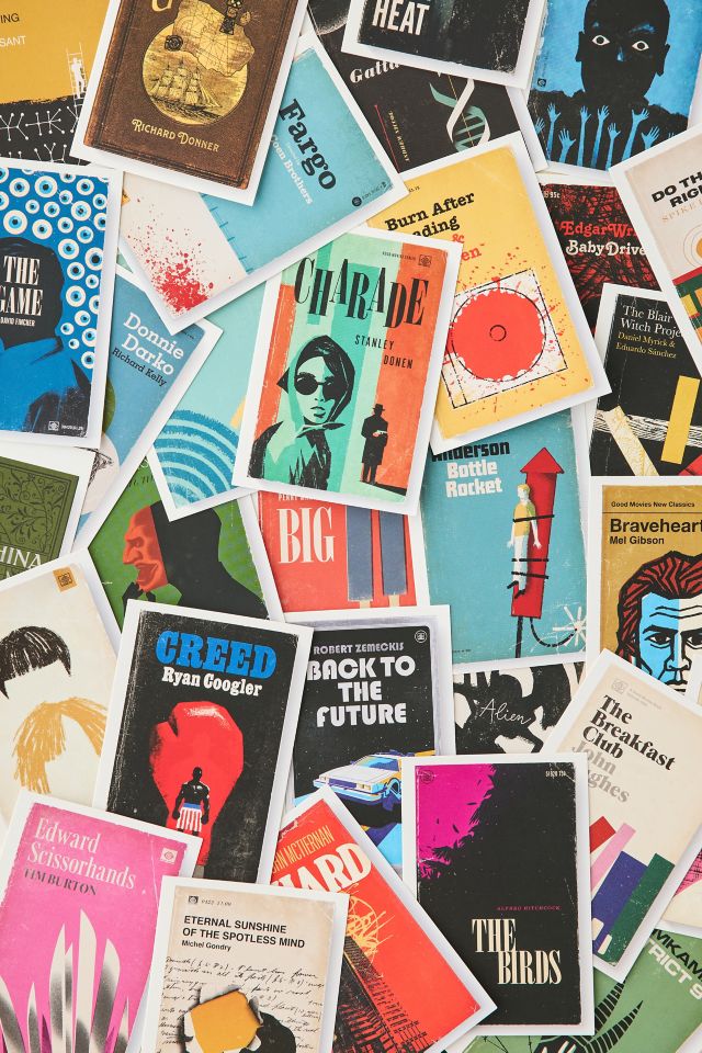 Chronicle Books Good Movies As Old Books Postcard Set #1