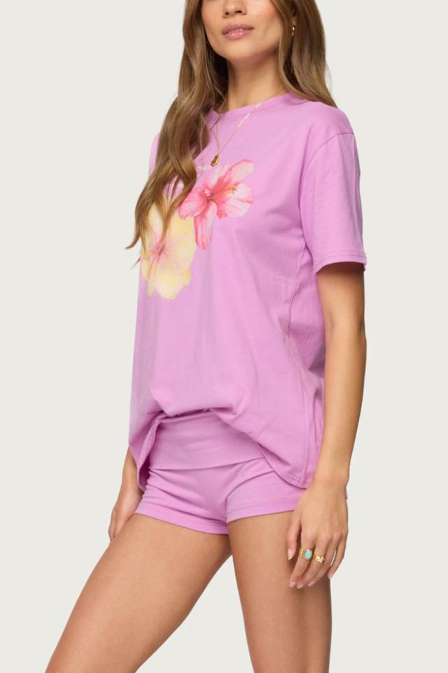 Edikted Fleur Fold Over Shorts #1