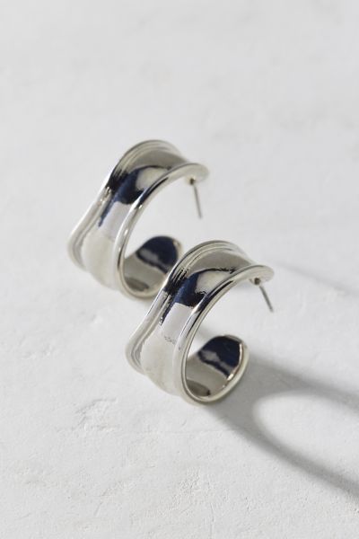 Organic Flat Hoop Earring