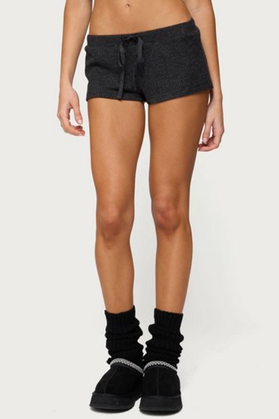 Edikted Teddy Waffle Shorts