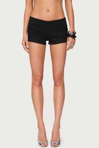 Edikted Dinah Denim Micro Shorts