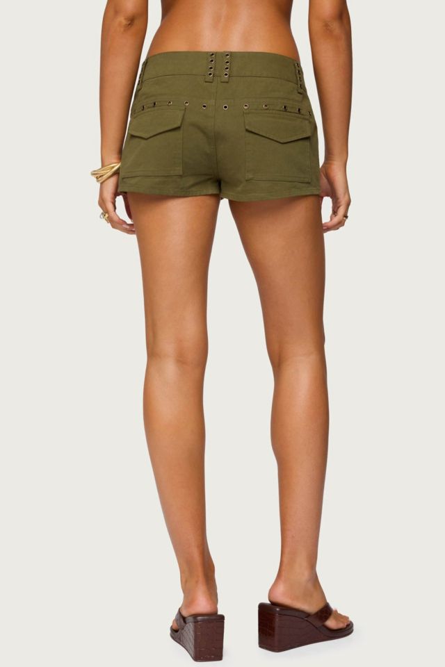 Edikted Hazen Grommet Low Rise Shorts #2