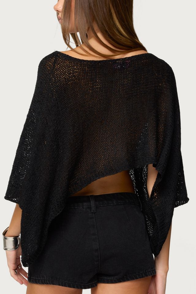 Edikted Laline Oversized Knit Crop Top #4