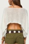 Edikted Laline Oversized Knit Crop Top