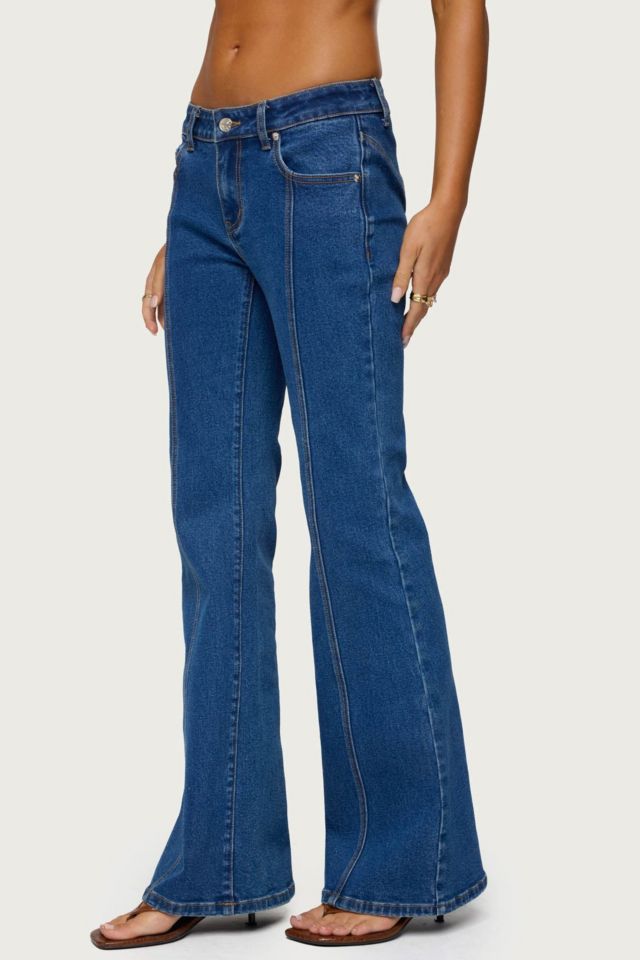 Edikted Starrie Panel Stitch Low Rise Jeans #3