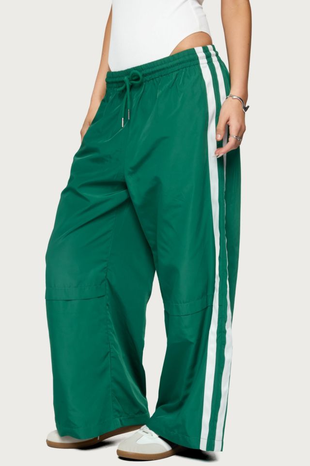 Edikted Petite Fauna Nylon Track Pants #2