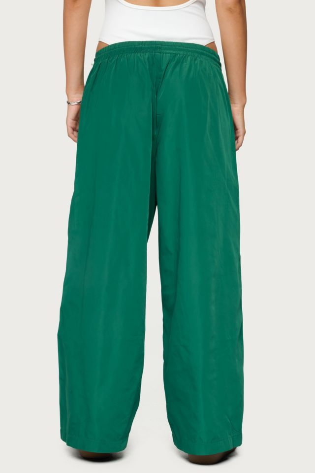 Edikted Petite Fauna Nylon Track Pants #3