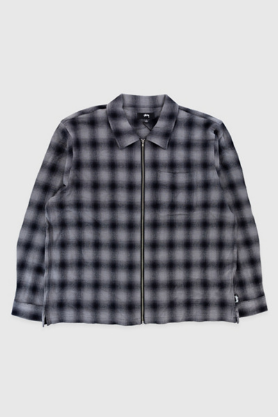 Stussy Twisted Yarn Plaid Zip Jacket | Urban Outfitters