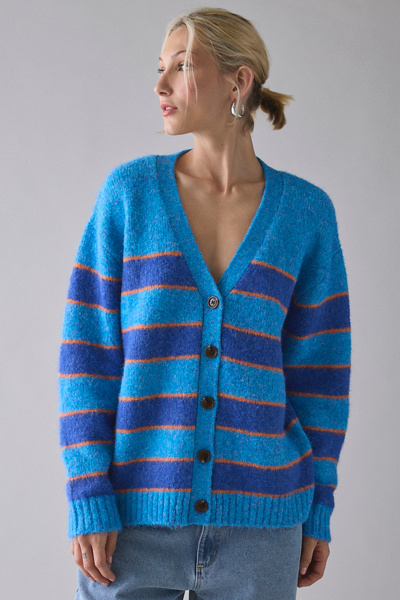 BDG Eliot Striped Oversized Cardigan