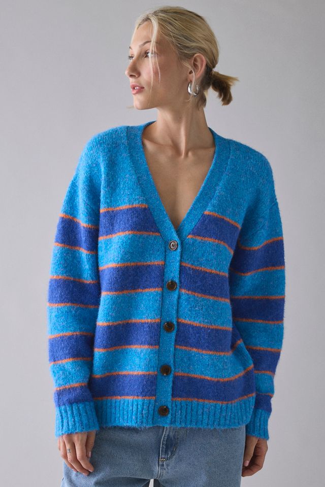 BDG Eliot Striped Oversized Cardigan #1