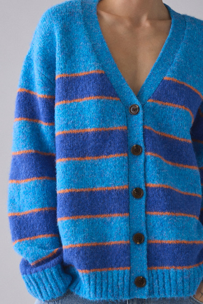 BDG Eliot Striped Oversized Cardigan