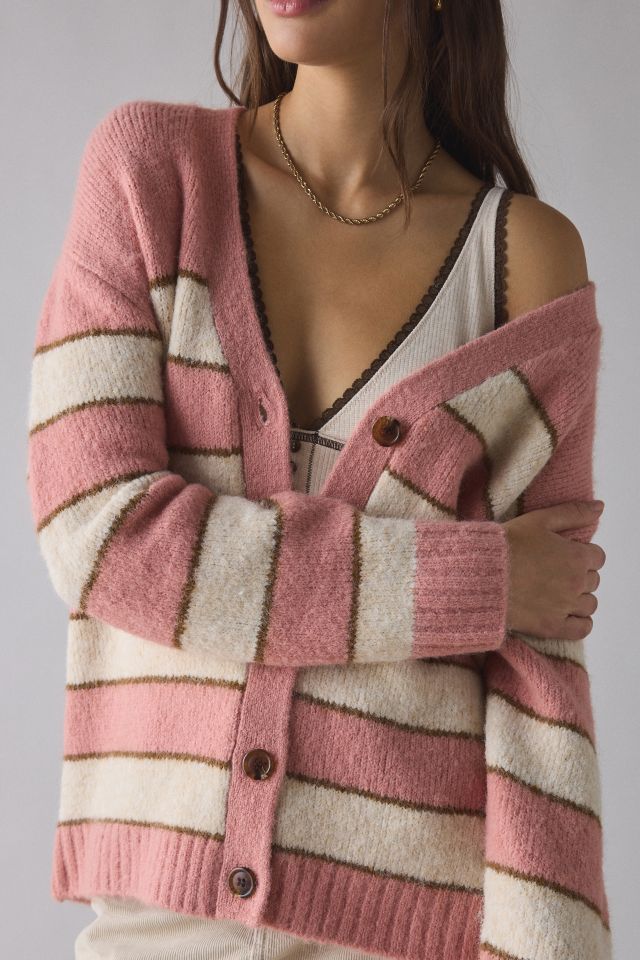 BDG Eliot Striped Oversized Cardigan #1
