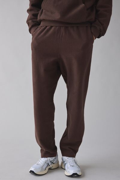 Standard Cloth Foundation Ribbed Sweatpant In Light Brown, Men's At Urban Outfitters