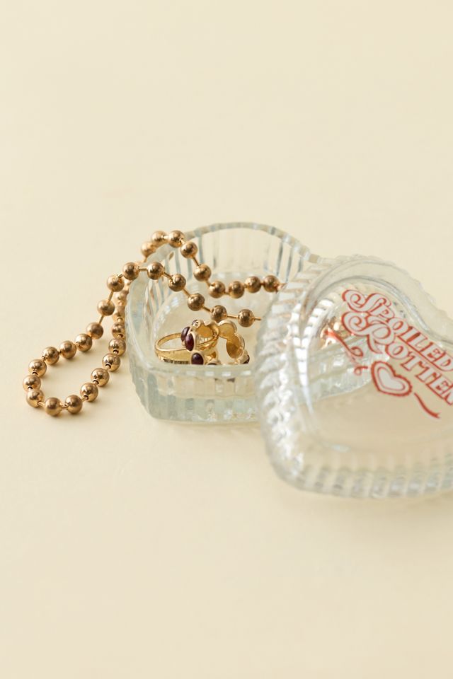 Love Hurts Beveled Glass Trinket Box #1