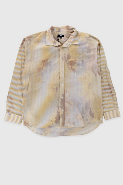 Stussy Classic Bleached Long Sleeve Shirt | Urban Outfitters