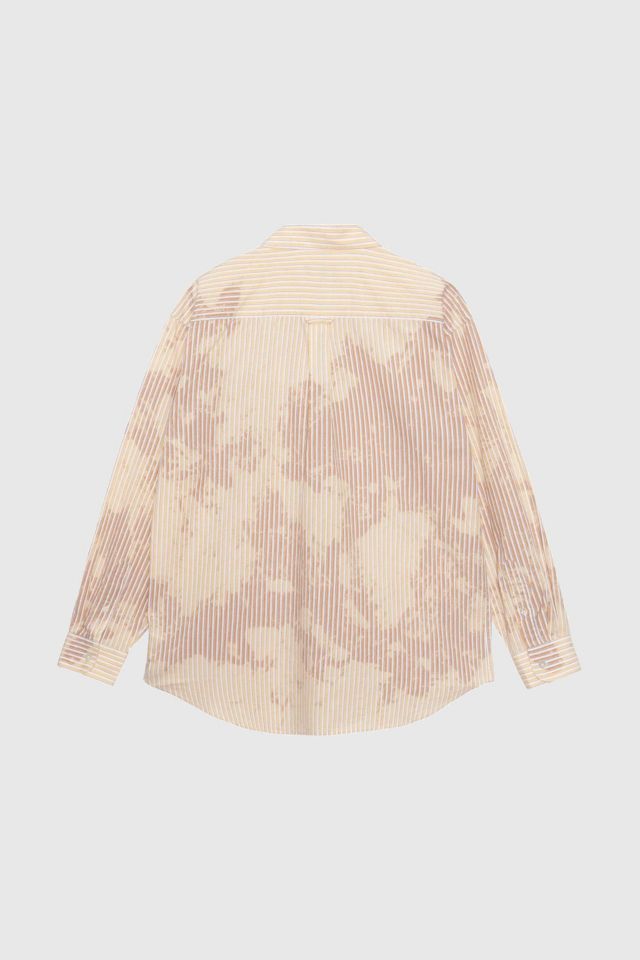 Stussy Classic Bleached Long Sleeve Shirt #1