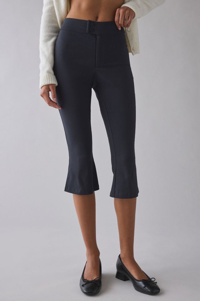 UO Carrie High-Rise Kick Flare Capri Pant #1