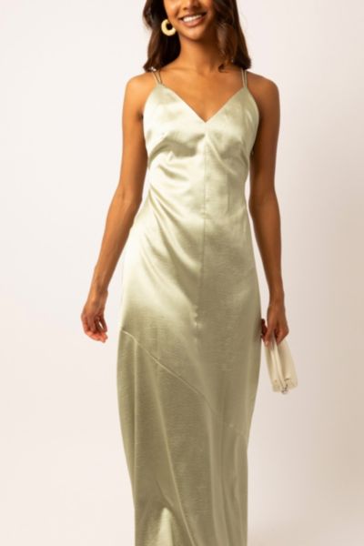 Amy Lynn Leonie Satin Maxi Dress