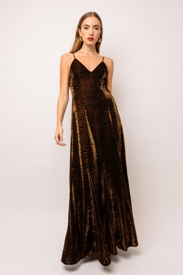 Amy Lynn Tiger Velvet Maxi Dress #2