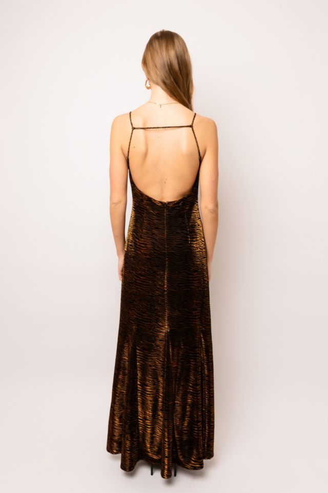 Amy Lynn Tiger Velvet Maxi Dress #3