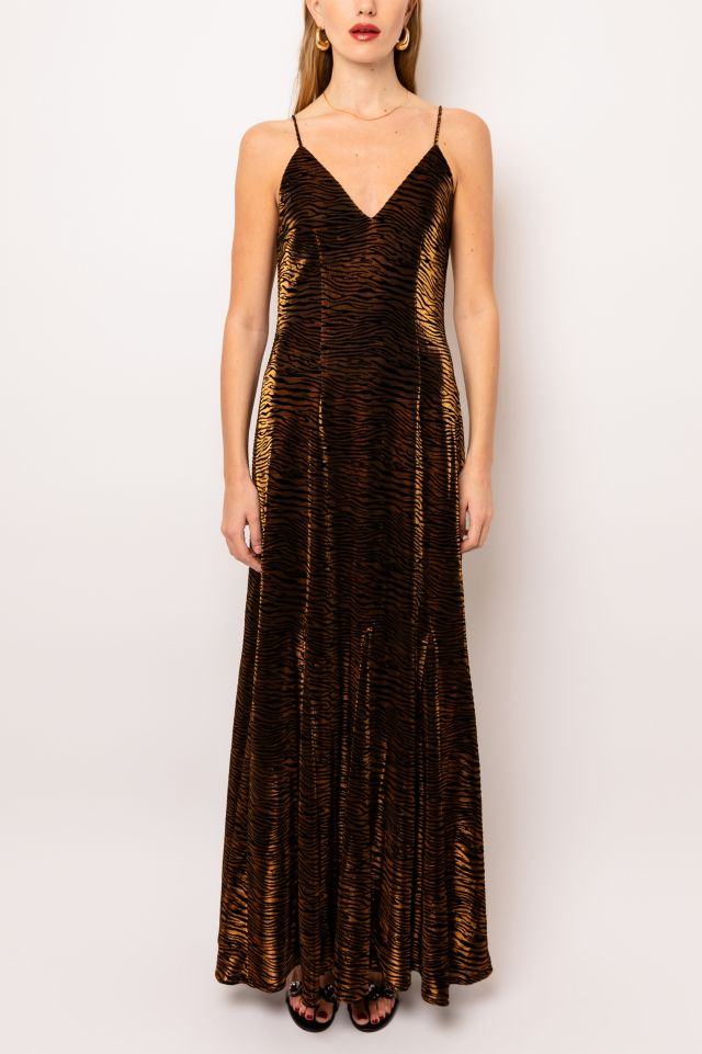 Amy Lynn Tiger Velvet Maxi Dress #4