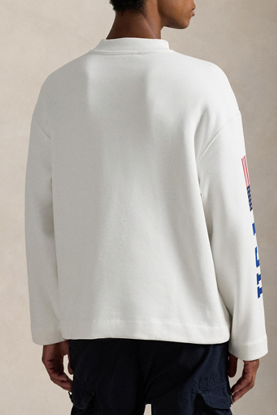 Polo Ralph Lauren USA Graphic Mock Neck Long Sleeve Tee