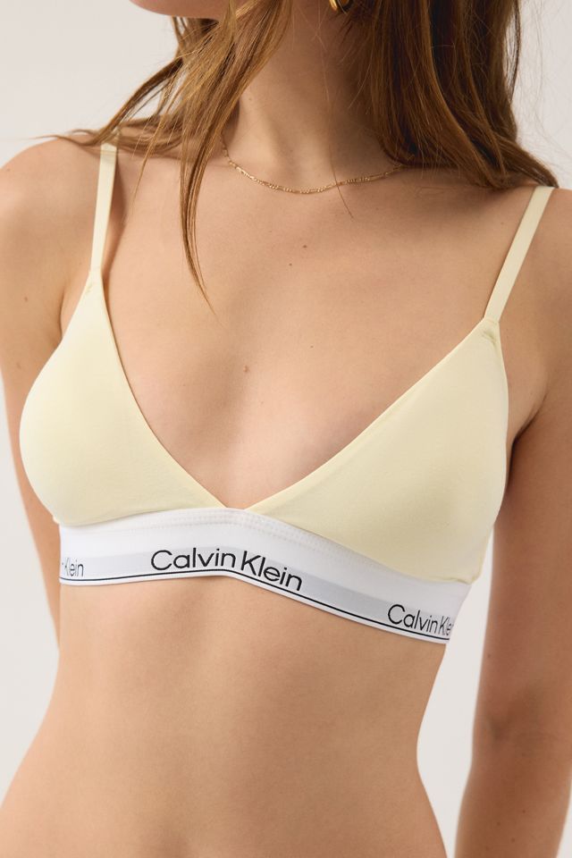Calvin Klein Cotton Modal Lightly Lined Triangle Bralette #1
