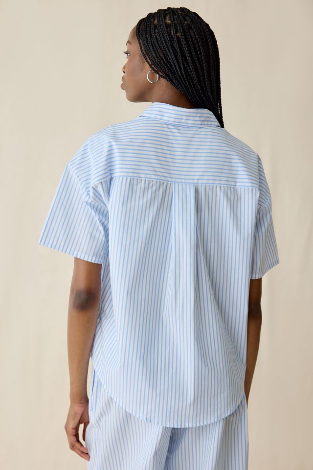 Chemise décontractée à manches courtes en popeline de coton Calvin Klein #1