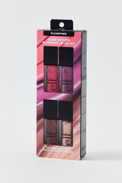 e.l.f. Cosmetics Glow Reviver Quad Goals Lip Oil Gift Set