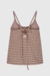 RAT BOI Keyhole Gingham Cami