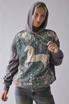 UO Dusty Mystical Graphic Oversized Zip-Up Hoodie Sweatshirt
