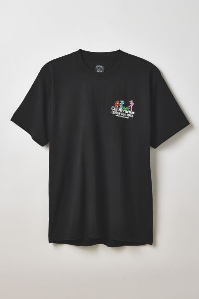 Market X Grateful Dead Call My Pitcrew Graphic Tee In Black, Men's At Urban Outfitters In Black