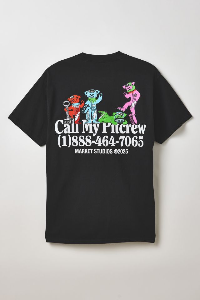 Market X Grateful Dead Call My Pitcrew Graphic Tee #1