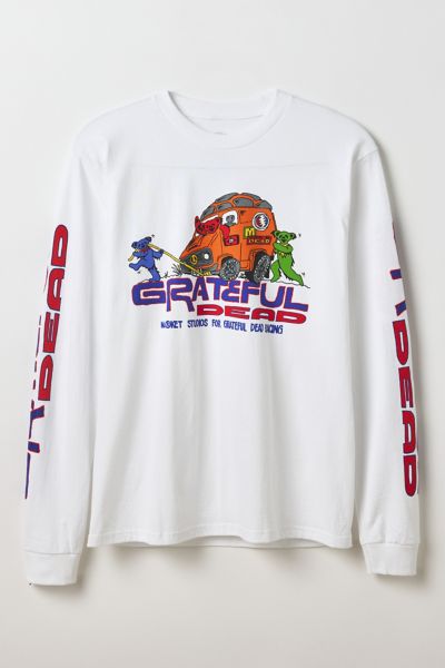 Market X Grateful Dead Graphic Long Sleeve Tee In White, Men's At Urban Outfitters In White
