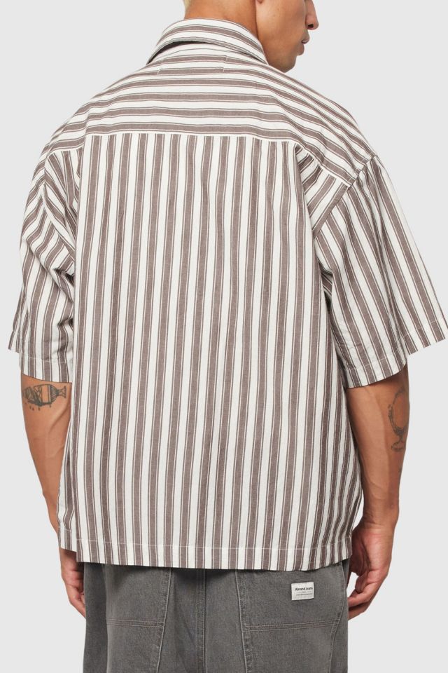 Abrand Bobby Striped Zip Shirt #4