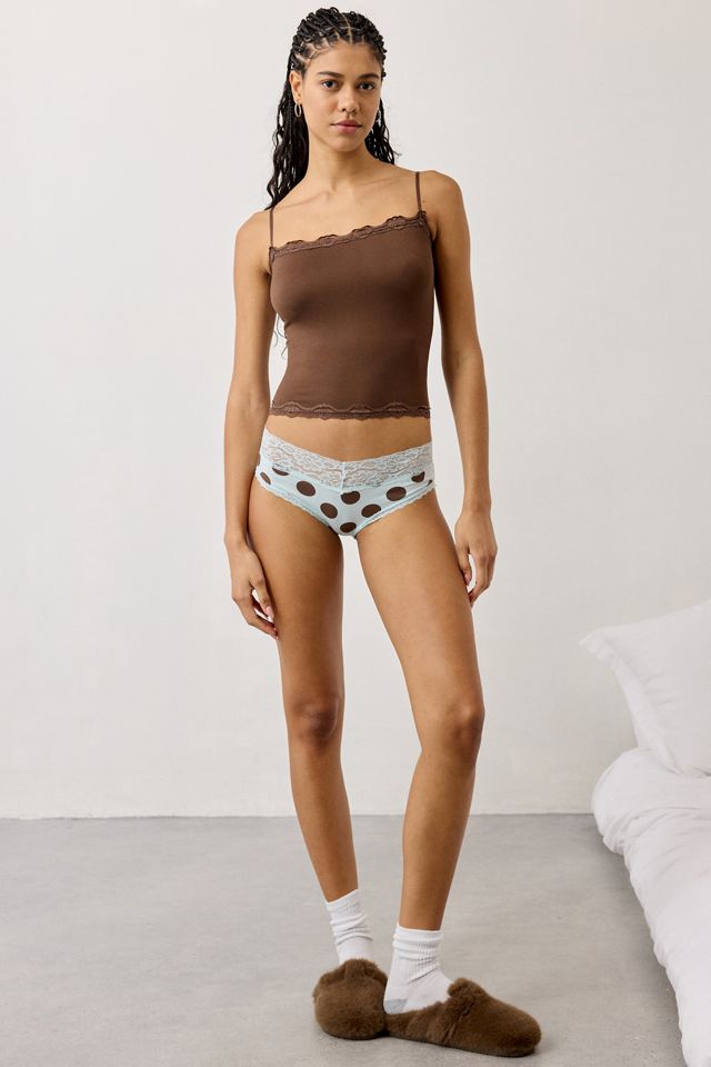 Out From Under Lace Trim Cotton Cheeky Undie #2