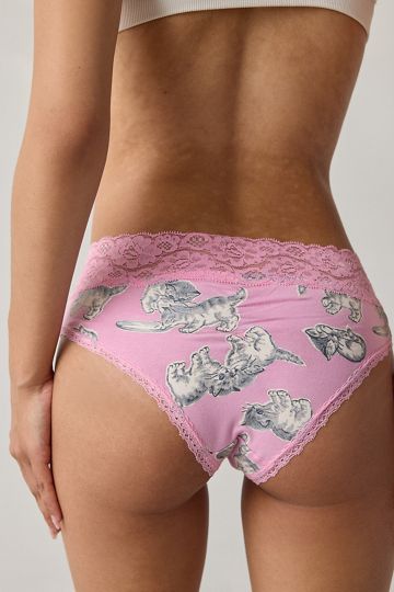 Out From Under Sia Mesh Low-Rise Thong