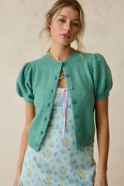 Kimchi Blue Lennon Cable Knit Cardigan | Urban Outfitters