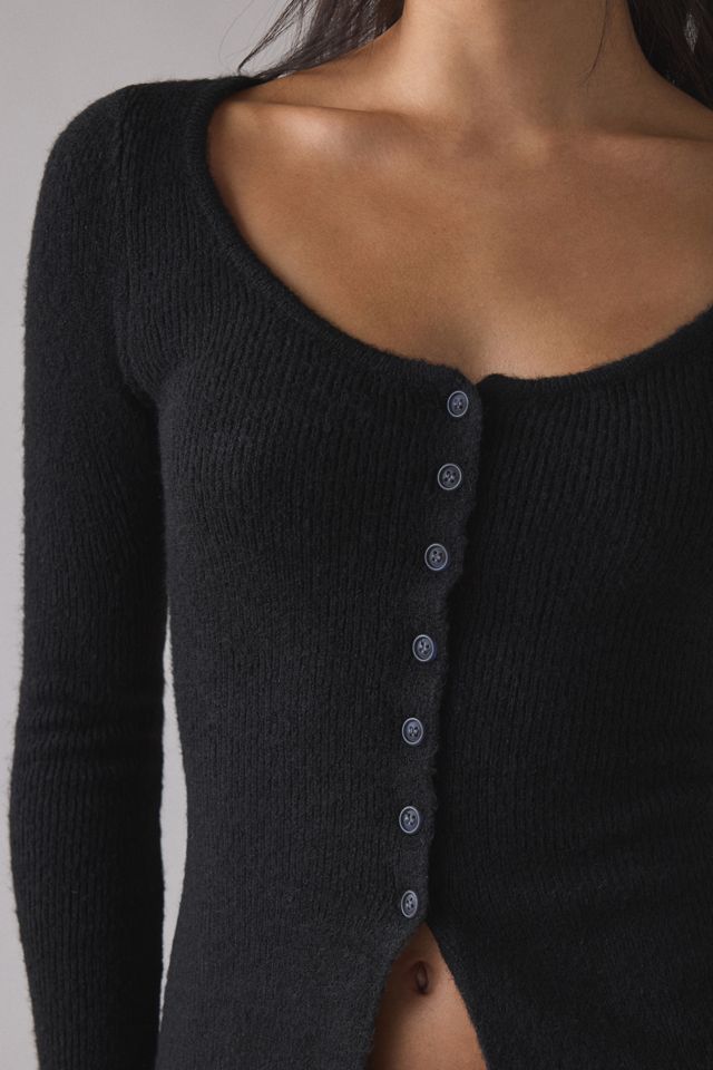 Kimchi Blue Frankie Scoop Neck Flyaway Cardigan #1