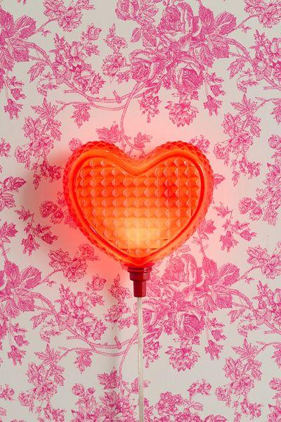 Crystal Heart Shape Resin Sconce