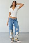 ReMADE By UO Handmade Crochet Patched Jean