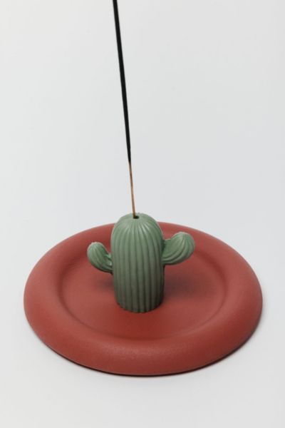 Acquired Taste Charming Cactus Incense Holder + Coaster