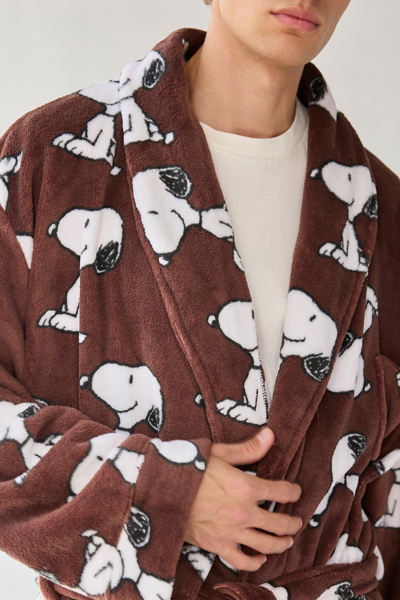 Peanuts Snoopy Pattern Lounge Robe
