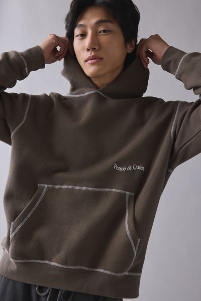 Chandail à capuchon avec broderie inversée Museum Of Peace & Quiet