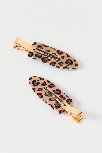 Patterned No Crease Hair Clips Set
