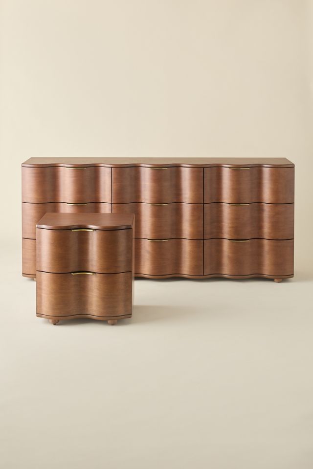 Aria 9-Drawer Wide Squiggle Dresser #3