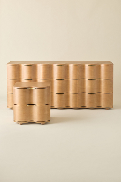 Aria 9-Drawer Wide Squiggle Dresser